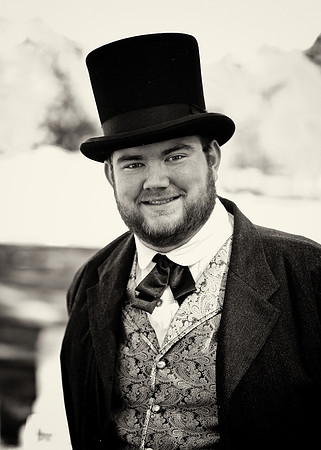 Mr. Wing at Van Buren Cemetery