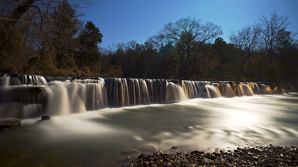 Natural Dam - Winter Moonlight