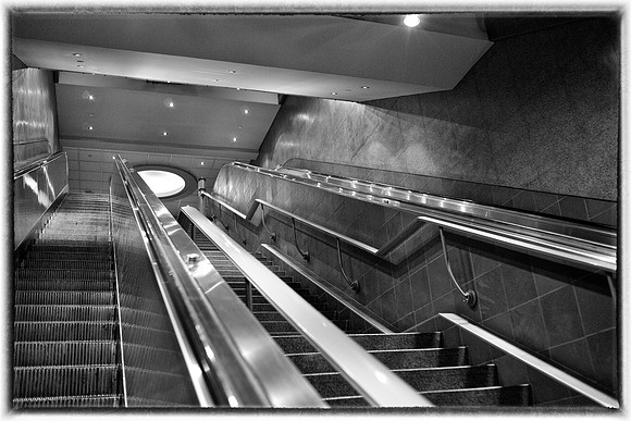 Subway Escalator, Montreal