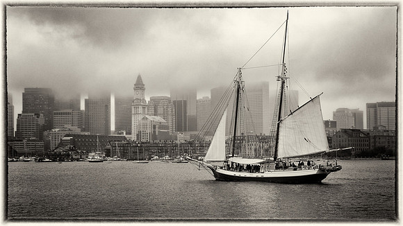 Ketch in Boston Harbor