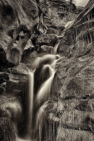 Hayes Falls, near Carbondale, CO-BW