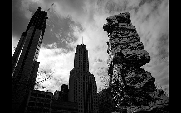 Chicago  Skyline and Sculpture