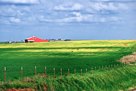Red Barn near Weatherford, OK