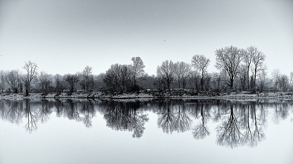 Arkansas River from Belle Point, Winter